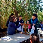 Una de las actividades de la actividad familiar organizada por Ambientalys